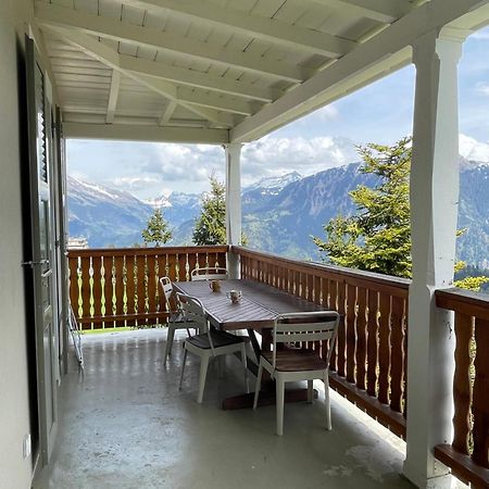Charmant Appartement Au Vagabond Leysin Esterno foto