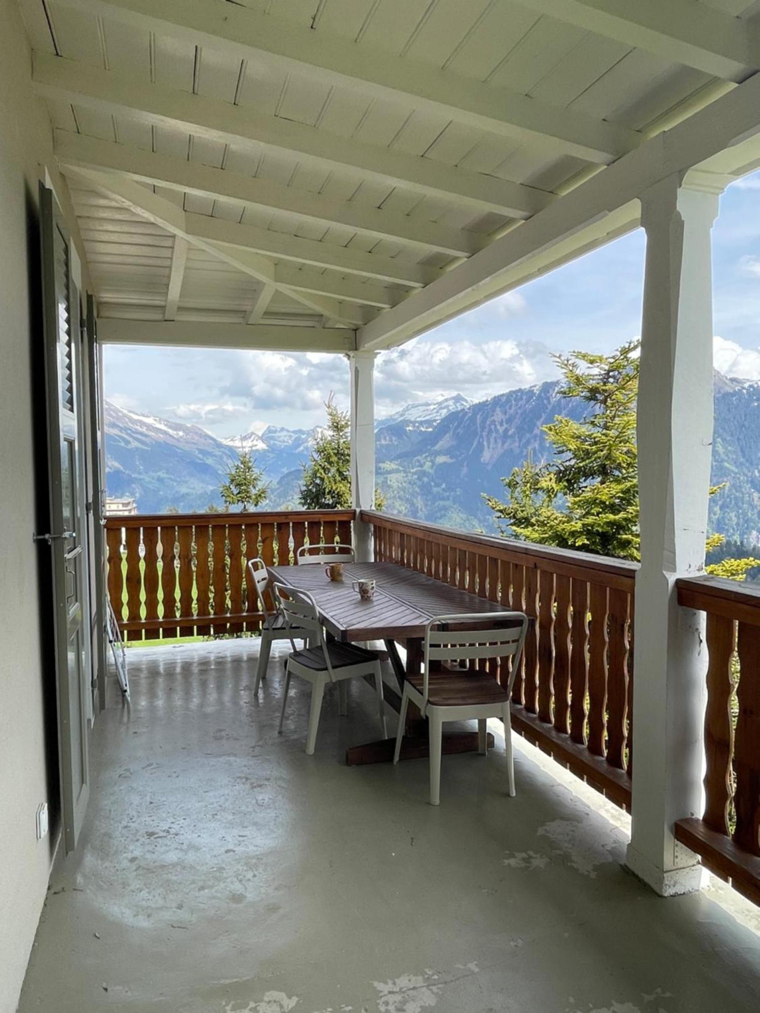 Charmant Appartement Au Vagabond Leysin Esterno foto